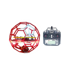 Firebrick LDARC Flyball 230 130mm Wheelbase F4 20A 4S Soccer FPV Racing Drone RTF with Flysky FS-i6 Radio Transmitter for Competition Education