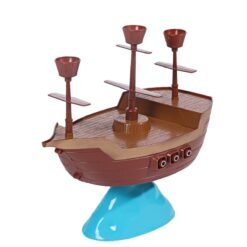Saddle Brown Funny Balance Penguin Pirate Ship Parent-child Interactive Board Game Educational Toy for Kids Gift