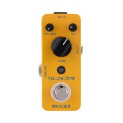 Goldenrod MOOER MCS2 Yellow Comp Micro Mini Optical Compressor Guitar Effects Pedal for Electric Guitar True Bypass