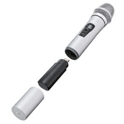 Dark Slate Gray K3 1 Drag 1VHF Wireless Wheat FM Frequency Full Metal Tube Microphone Without Battery