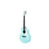 Pale Turquoise Enya Nova G 41 Inch Full Solid Carbon Fiber Acoustic Guitar with Gig Bag/Strap/Capo/Strings/Adjust wrench for Beginner