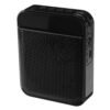 Black Bluetooth Voice Amplifier Speaker Portable Multifunctional Loudspeaker with Personal Microphone for Teaching and Guide
