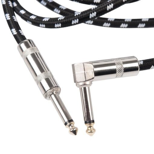 NAOMI Braided Guitar Cable 3M Guitar Line 6.35mm Bass Conductor Guitar Effect Speaker Cable For Electric Instruments