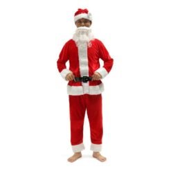 Santa Claus Men Red Costume Christmas Suit Red Size Cosplay