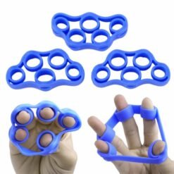 Royal Blue Finger Trainer Hand Grip Exerciser for Guitar Bass Ukulele Piano Violin Music Players