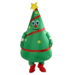 Sea Green Costume Christmas Tree Inflatable Adult Halloween Party Fancy Dress Mens Prop Decorations