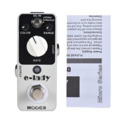 Lavender MOOER e-lady Analog Flanger Guitar Effect Pedal 2 Modes True Bypass Full Metal Shell Classic Analog Flanger Sound