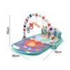 Salmon Delicate 3 In 1 Baby Infant Gym Play Mat Fitness Carpet Music Fun Piano Pedal Educational Toys