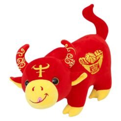 Firebrick Creation Of New Year Of the Ox Mascot Plush Toy