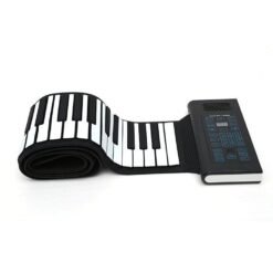 Black Bora BR-A88 88 Standard Keys Foldable Portable Electronic Keyboard Hand Roll Piano