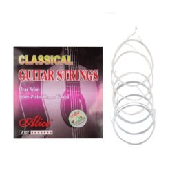 Pale Violet Red Alices A107-N Clear Nylon Silver Plated Copper Alloy Wound Classical Guitar Strings 1st-6th Strings