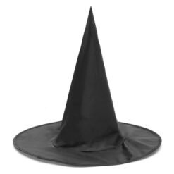 Dark Slate Gray Halloween Witch Black Pointy Hat Adult Kids Cosplay Costumes 37 x38cm
