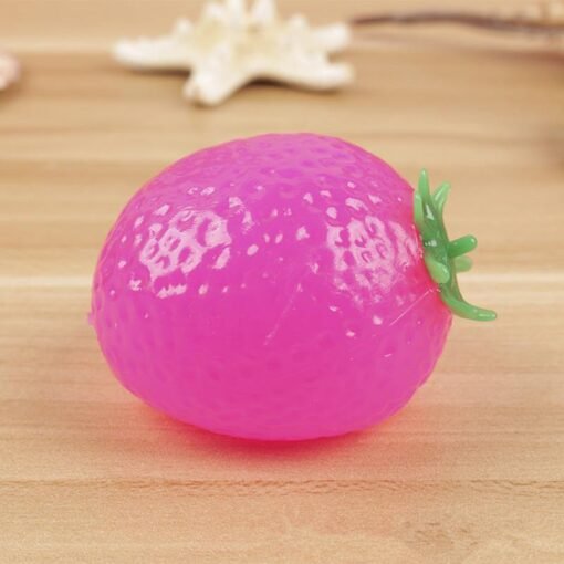 Pale Violet Red Creative Simulation Multishape Vent Fruit Reduce Stress For Kids Chlidren Gift Toys