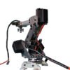 Black KDX DIY 6DOF Aluminum Robot Arm 6 Axis Rotating Mechanical Robot Arm Kit With 6 PCS Servo
