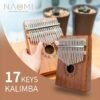 NAOMI Kalimba 17 Key Thumb Piano Sapele Body Steel Keys Perfect For Music Lover Beginners