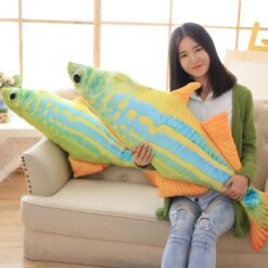 Rosy Brown Deep sea fish cartoon doll plush toys color fish washable pillow children's birthday gift