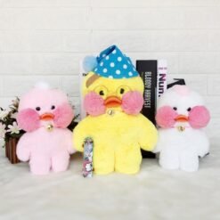 Hyaluronic acid duck doll INS net Red Cafe Mini rhubarb duck plush toy doll grab machine doll - Toys Ace