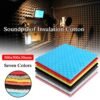 Medium Turquoise Acoustic Foam Panel Music Soundproof Foam Absorption Treatment Egg Shape 50x50x3cm