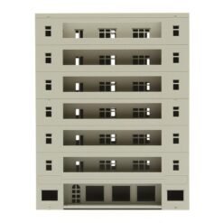 Gray Models Railway Dormitory School Building Unpainted Scale 1:160 N HO FOR GUNDAM