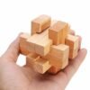 Snow Kong Ming Lock Toys Children Kids Assembling 3D Puzzle Cube Challenge IQ Brain Wooden Toy