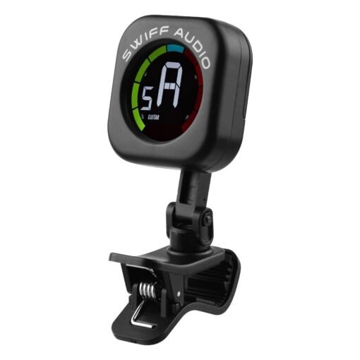SWIFF A12-CS Mini Clip-On Tuner Colorful Screen 5 Tuning Modes Tuner for Ukulele Guitar Bass Violin