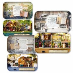 Cuteroom Old Times Trilogy DIY Box Theatre Dollhouse Miniature Tin Box Doll House With LED Light Extra Gift - Toys Ace