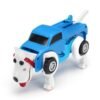 Dodger Blue Automatic Transformation Dog Car Vehicle Clockwork Winding Up For Kids Christmas Deformation Gift