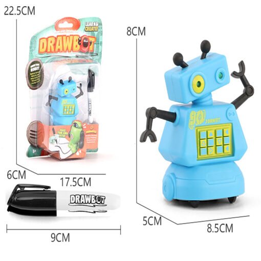 Light Sky Blue Induction Following Car Robot Children's Educational Drawing Line Inductive Truck Toys Gifts