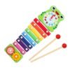 Light Green Hand Knocking Piano Musical Hand Xylophone Orff Musical Instruments Early Education Enlightenment Instrument for Children