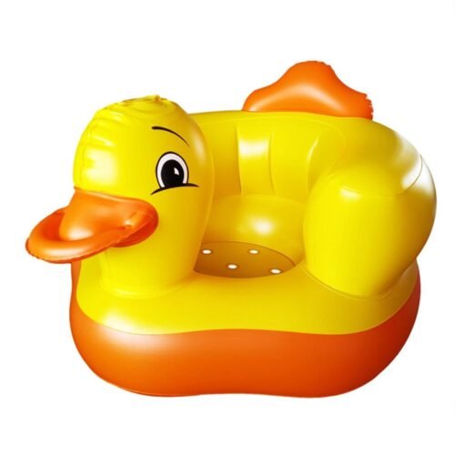 Cartoon Cute Yellow Duck Inflatable Toys Portable Sofa Multi-functional Bathroom Sofa Chair for Kids Gift - Toys Ace