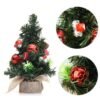 Christmas Home Party Decorations Supplies Mini Christmas Tree With Ornaments Toys - Toys Ace