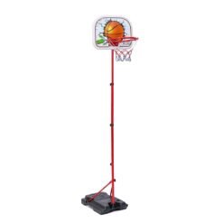 Red Liftable Tire Iron Frame Basketball Stand Children's Outdoor Indoor Sports Shooting Frame Toys