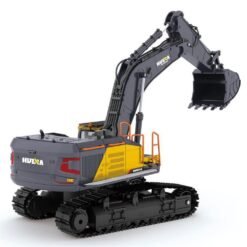 Goldenrod Huina 1592 Alloy 1/14 22ch Alloy Rc Excavator Trucks Excavator Remote Control Vehicle Models Toys