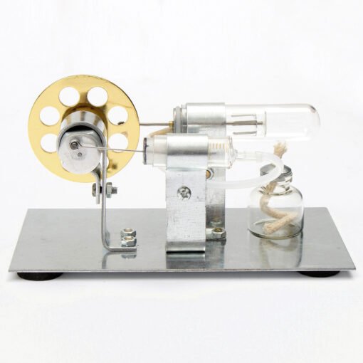 Gray Mini Hot Air Stirling Engine Model Engine Model DIY Science Toy