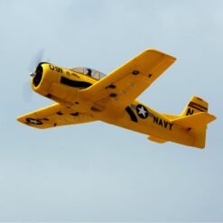 Saddle Brown Dynam T-28 Trojan V2 Yellow / Red 1270mm Wingspan EPO Trainer Warbird RC Airplane PNP
