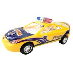 Gold Children's Electric Alloy Simulation Po lice Car Diecast Model Toy with LED Light and Music