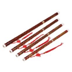 Saddle Brown Chinese Bamboo Woodwind Flute C E F G Key Professional Musical Instruments