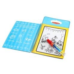 Light Sky Blue Coolplay Magic Children Water Drawing Book With 1 Magic Pen / 1Coloring Book Water Painting Board