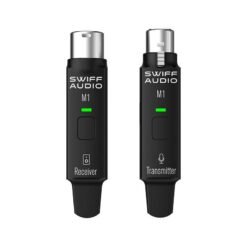 SWIFF Audio M1 Wireless Microphone System 2.4 GHz Digital Transmission Technology Dynamic Microphone with Any Cassette Interface