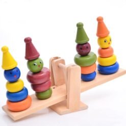 Children's puzzle ring building block toys (Clown balance) - Toys Ace