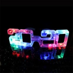 Slate Blue Led Glasses Flashing Light Glasses New Year 2020 Shape Light Up Christmas Holiday Party Decorations Props