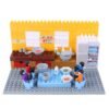 Goldenrod Goldkids HJ-35008A 124PCS Kitchen Series Rectangular Tote Bucket DIY Assembly Blocks Toys for Children Gift