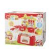Firebrick Baby Puzzle Play House Light Music Tableware Table Toy Baby Cooking Kitchen Toy