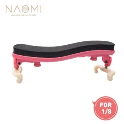 NAOMI Violin Shoulder Rest Adjustable 1/8 Violin Shoulder Rest Plastic For 1/8 Violin Pink Violin Parts Accessories