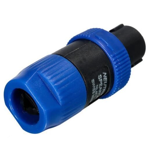 NL4FC 4 Pole Plug Male Speaker Audio Cable Connector Blue