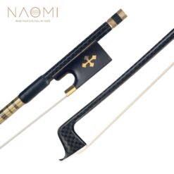 Naomi Advanced 4/4 Size Violin Bow Carbon Fiber Violin/Fiddle Bow Grid Carbon Fiber Stick Brass Accessoires Durable Use