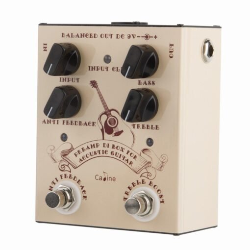 Tan Caline CP-40 DI Box Use For Acoustic Guitar Effect Pedal Guitar Accessories Guitar Pedal