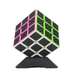 Dark Slate Gray Classic Magic Cube Toys 3x3x3 PVC Sticker Block Puzzle Speed Cube Fibre Carbon