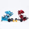Dark Red JJRC K5/K6 Ping Pong Fight Battle Machine RC Robot With Controller