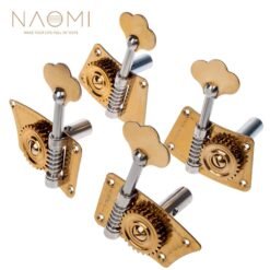 NAOMI Upright Bass Single Tuner Machine Bass Pegs Brass Material 4/4 3/4 Double Bass Tuning Pegs SET